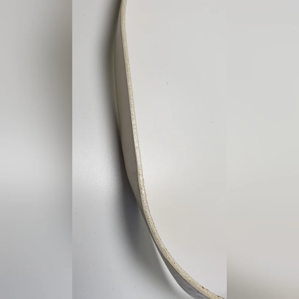 Paul Smith Off White Leather Belt with Anchor Buckle